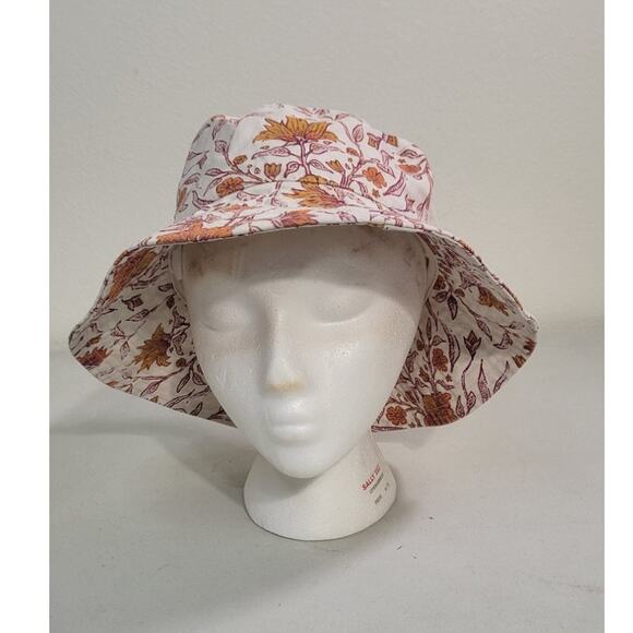 Universal Thread Bucket Hat Boho Floral Print Cottage Core Beach Hat NWOT OS - Picture 3 of 8
